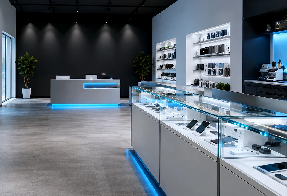 Telefon aksesuar mağazasında müşteri danışmanlığı